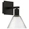 Access Lighting Port Nine Martini, Martini LED Wall Sconce, Matte Black Finish, Seeded Glass 63143LEDD-MBL/SDG - alternate 6